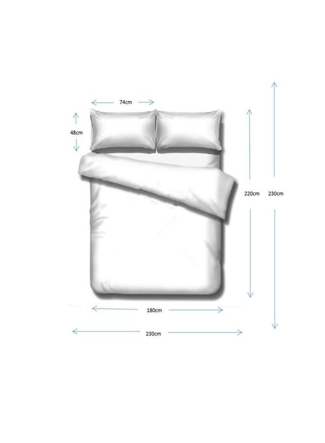 طقم سرير بسيط عصري مكون من 4 قطع بوليستر متعدد الألوان 180x220 سم - Image 2
