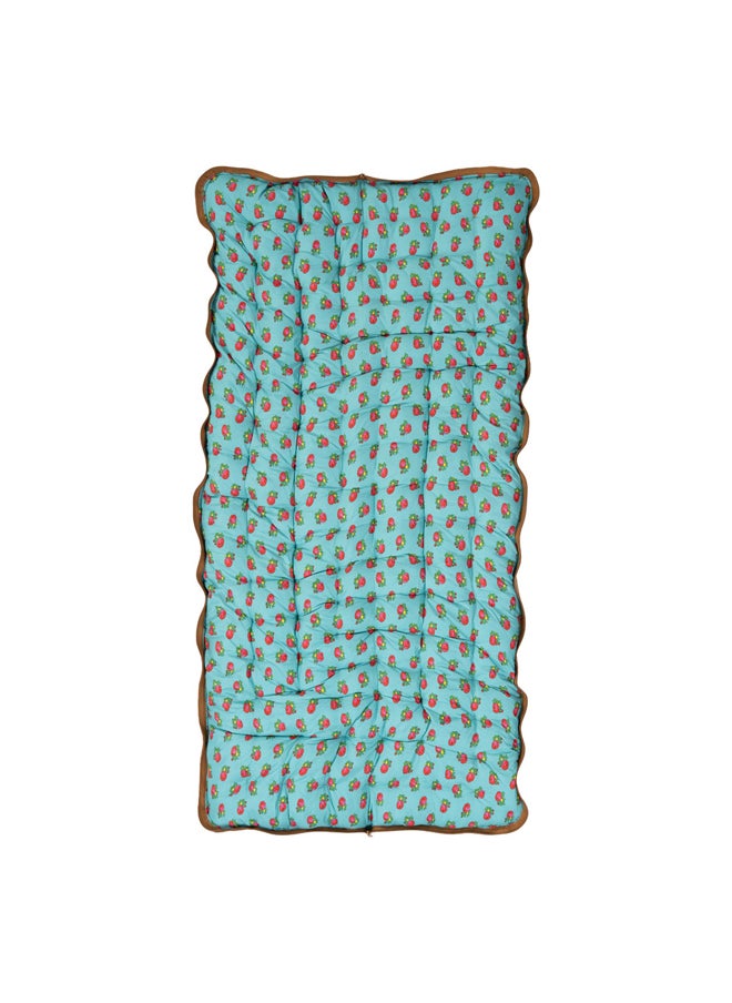 AL SANIDI Quilted heritage comforter, Blue Light, Size 90*190 Cm  - Image 1