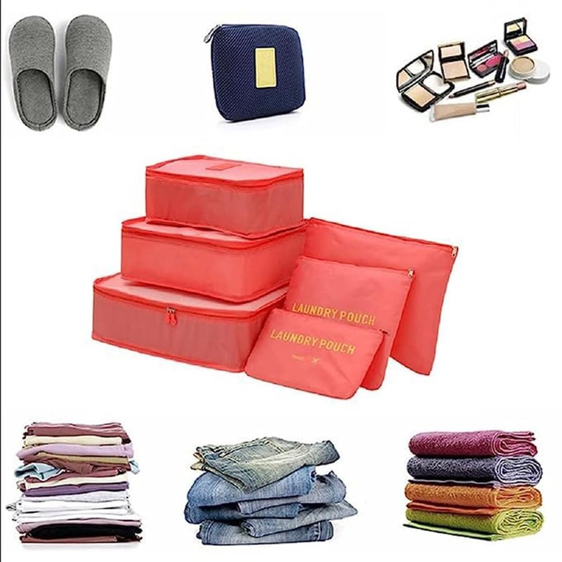 Styleys Set of 6 Packing Cubes Travel Organizer (Multi_S1037) Polyester - Image 3