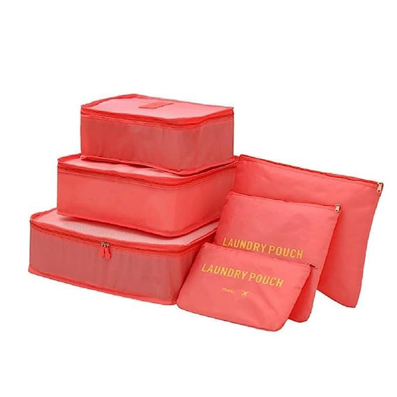 Styleys Set of 6 Packing Cubes Travel Organizer (Multi_S1037) Polyester - Image 1