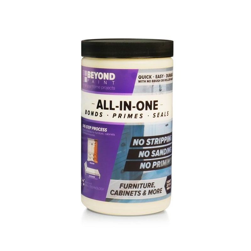 BEYOND PAINT - Furniture, Cabinets and More All-in-One Refinishing Paint -Quart of Bright White - Image 1