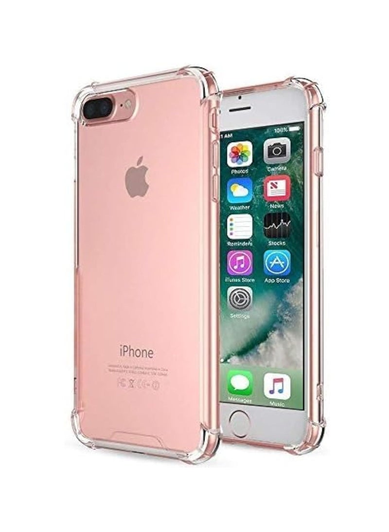 Generic - iPhone 7 Plus Case,iPhone 8 Plus Case,Crystal clear Cover Case [Shock Absorption] with Transparent Hard Plastic Back Plate and Soft TPU Gel Bumper (clear) - Image 1