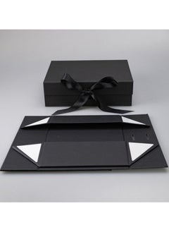 جمورو صندوق هدايا أسود مع شريط لعيد الأم ، عيد الحب ، أعياد الميلاد ، الحزب 26*19*8cm  - Image 4