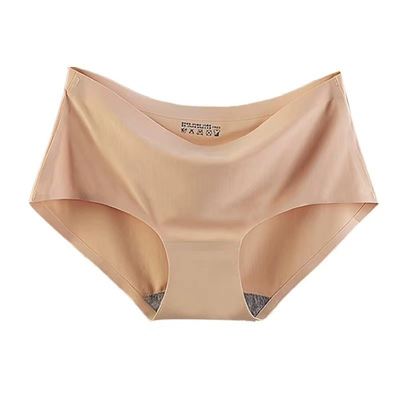 One-Piece Ice Silk Seamless Underwear Ladies Waist Non-Cotton Crotch Summer Thin Briefs Special Supply - Image 5