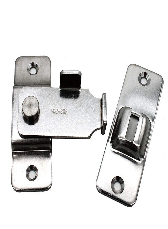 WANLIAN Sliding Barn Door Swivel Safety Hasp, Flip Door Latch, 90 Degree Heavy Duty Stainless Steel Bar Gate Latches Safety Door Lock - Image 5