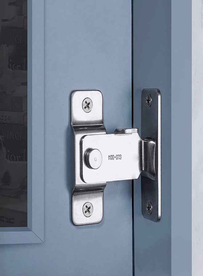 WANLIAN Sliding Barn Door Swivel Safety Hasp, Flip Door Latch, 90 Degree Heavy Duty Stainless Steel Bar Gate Latches Safety Door Lock - Image 1
