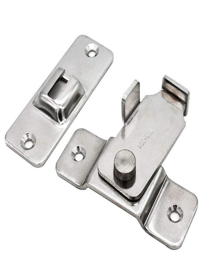WANLIAN Sliding Barn Door Swivel Safety Hasp, Flip Door Latch, 90 Degree Heavy Duty Stainless Steel Bar Gate Latches Safety Door Lock - Image 3
