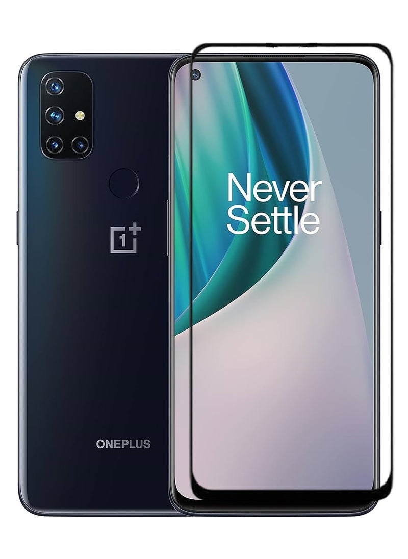 AINA Tempered Glass Screen Protector 5D Designed For OnePlus Nord N10 5G Full Glue Edge to Edge Full Screen Coverage And Bubble Free - Image 1