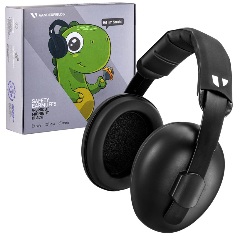 Vanderfields Baby Ear Protection Noise Cancelling Headphones for Babies, Toddlers, Infants 3 months to 2 years, Midnight Black - Image 1