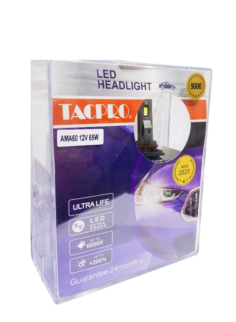 LED TACPRO Car Headlight Kit 9006 6000K 65W - Image 2