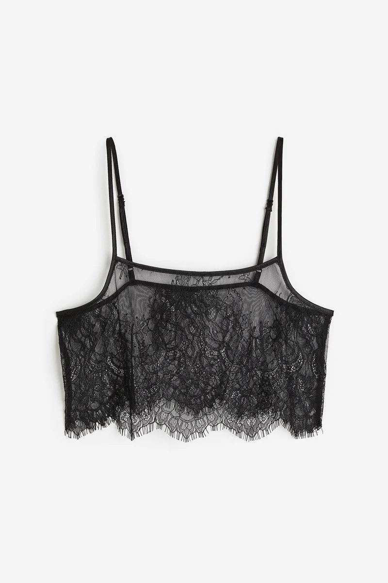 اتش اند ام Lace Strappy Crop Top