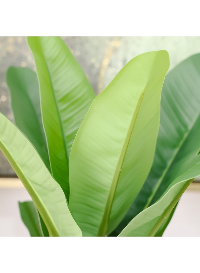 DANUBE HOME Artificial Banana Plant 75 Cm, Realistic Indoor Potted Tree For Home & Office Décor, Lush Green Leaves, Durable Pot, Tropical Faux Greenery Accent – Green - Image 3