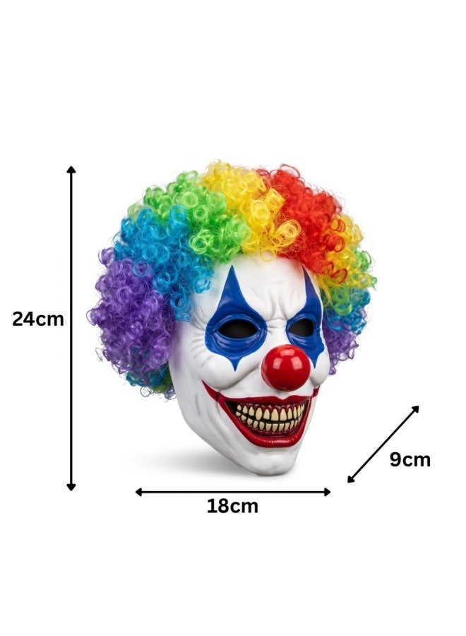 Brain Giggles Cosplay Halloween Accessories Mask Creepy Mask for Costume Party Mask - Clown Mask Wig - Image 3