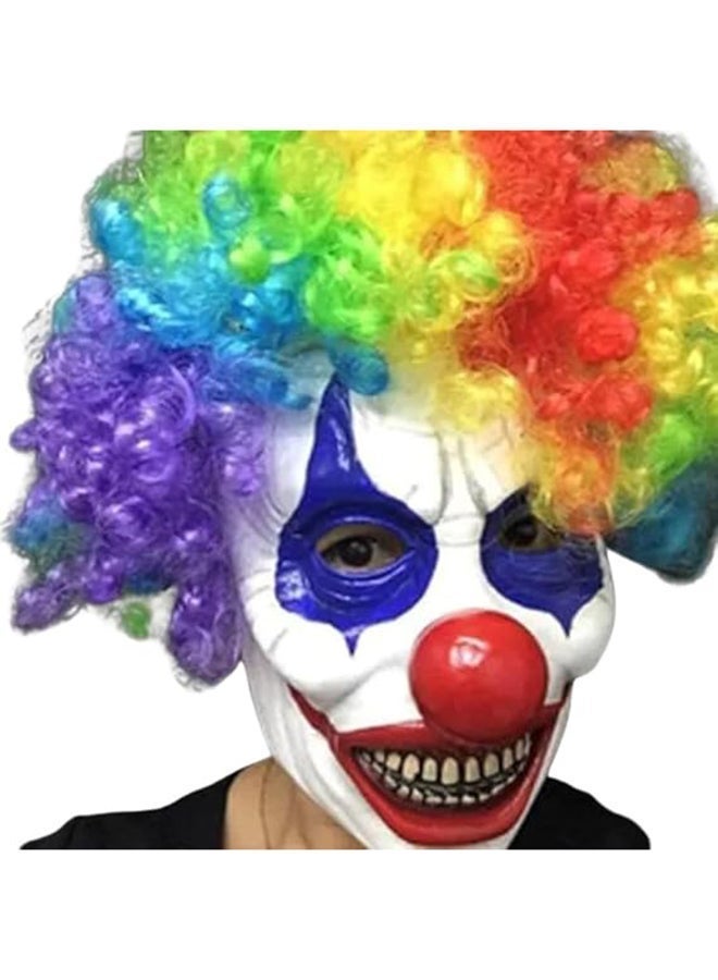 Brain Giggles Cosplay Halloween Accessories Mask Creepy Mask for Costume Party Mask - Clown Mask Wig - Image 4