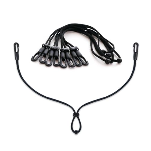 HX AURIZE Face Mask Extender Holders to Protect Ears Adjustable Black 4 Pcs - Image 1