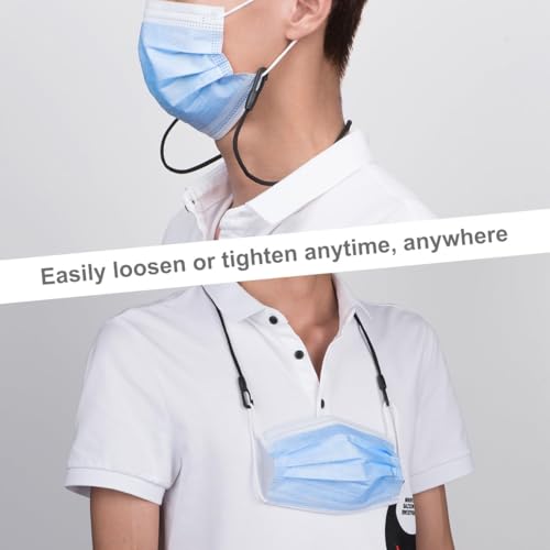 HX AURIZE Face Mask Extender Holders to Protect Ears Adjustable Black 4 Pcs - Image 3