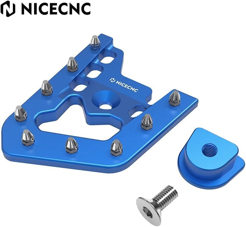 NICECNC Blue Foot Brake Pedal Lever Peg Pad Extender Compatible with Yamaha Raptor 700 2013-2026 2022 2021 2020 2019 2018, 700R 2016-2026 2021 2022 2023, 700R SE 2013-2016 2018-2026 2022 2023 - Image 3