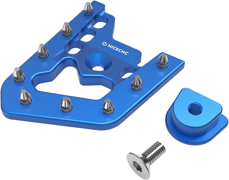 NICECNC Blue Foot Brake Pedal Lever Peg Pad Extender Compatible with Yamaha Raptor 700 2013-2026 2022 2021 2020 2019 2018, 700R 2016-2026 2021 2022 2023, 700R SE 2013-2016 2018-2026 2022 2023 - Image 1