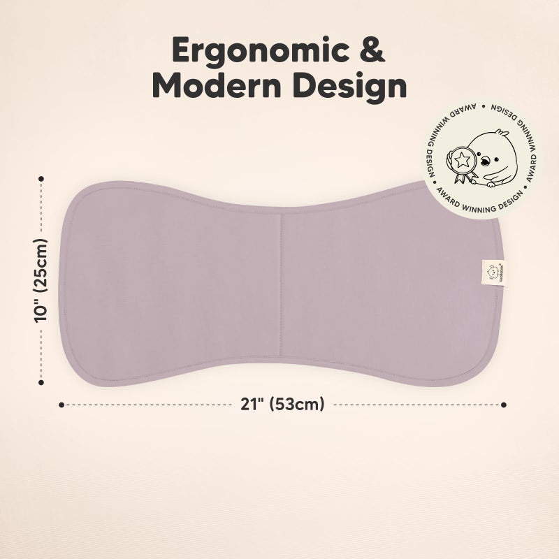 KeaBabies Organic Burp Cloths Baby Boy & Girl - 5-Pack Super Absorbent Cotton Burping Cloths for Babies, Soft & Plush Newborn Spit Up Rags, Infant Towels for Milk Spit Up, Unisex, Large 21" x 10" (Embrace) - Image 2