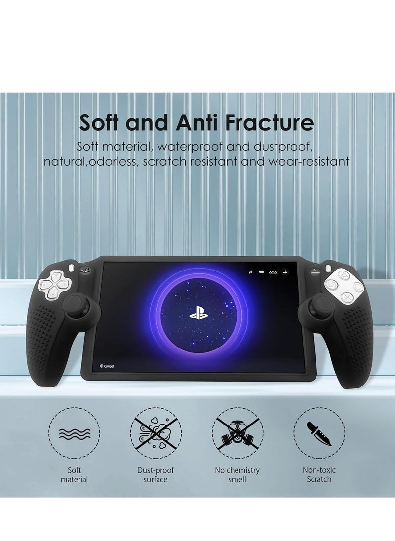 Generic Playstation Portal Case Silicone Shock Absorption Anti Fingerprint Scratch Resistant Cover Black  - Image 2