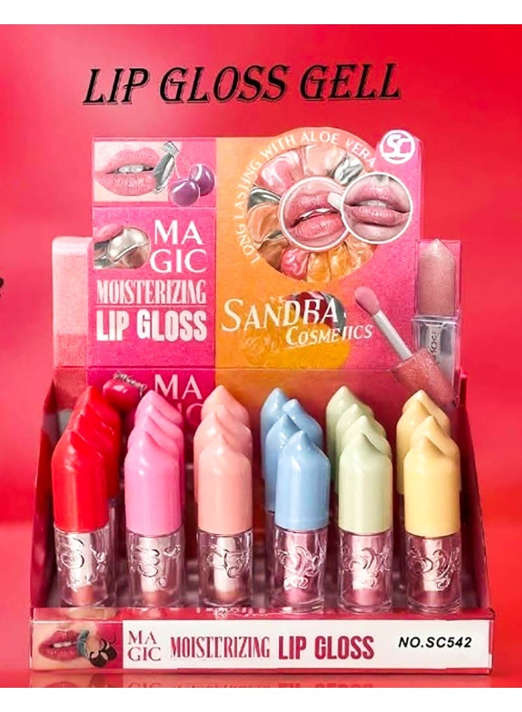 Sandra Pink Magic Lip Oil Model 542 Dark Rose Cover - Image 5