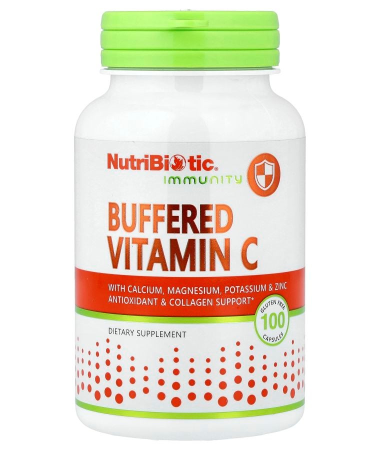 Nutribiotic Immunity Buffered Vitamin C 100 Gluten Free Capsules