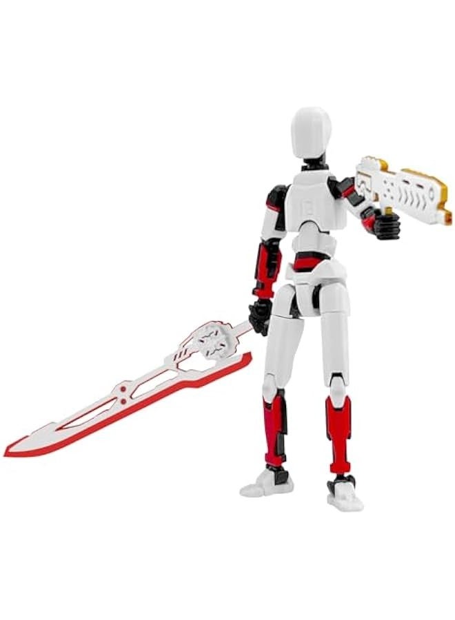 Assembly Completed T13 Action Figure Hero 13 Action Figure Titan 13 Dummy 13 Lucky 13 Action Figure, 3D Printed Multi-Jointed Movable for Stop Motion Animation Adult Desktop Decor (Universe) - Image 3