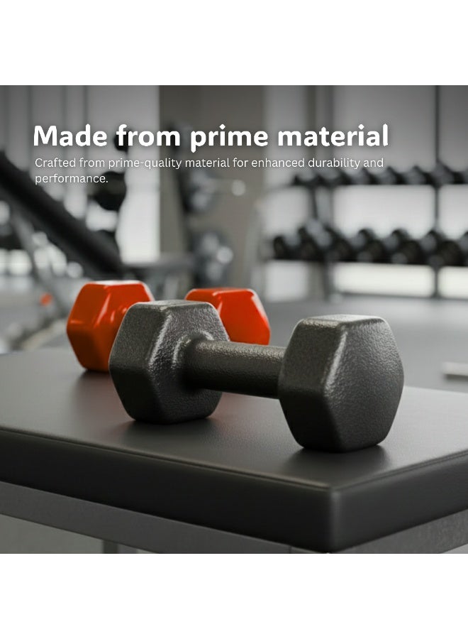 بلا نهاية أوزان دمبل ثابتة إندلس مطلية بالنيوبيرين لتمارين الجيم | زوج 3 كجم (2 × 6.6 رطل) | الخامة: حديد مطلي بطبقة فاينيل | أوزان مناسبة للنساء والرجال - Image 3