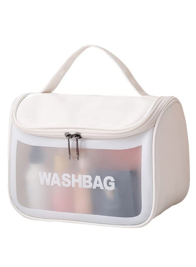 Waterproof women's cosmetic bag, toiletry bag, suitable for travel and toiletries storage - Image 1