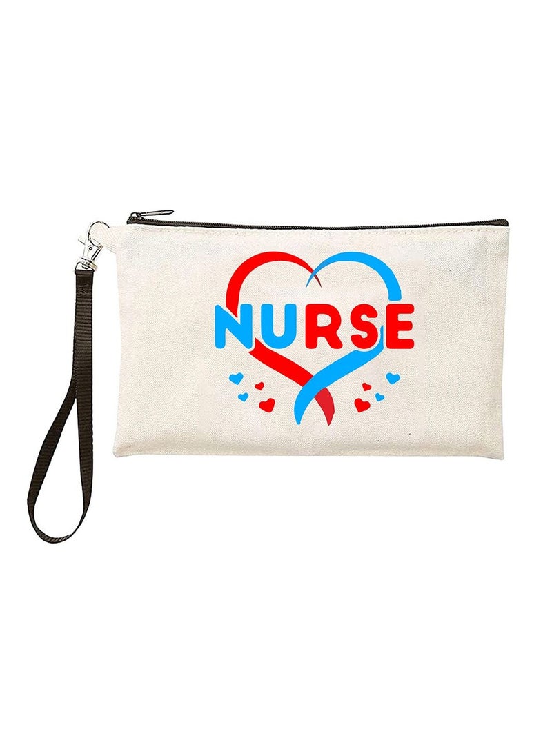 PRINTSHOP4ME Nurse Appreciation Gift - Cosmetic Bag - Multi Purpose Full Zipper Pouch with Funny Designs Print - Nursing Supplies and Practitioner Gifts - Survival kit (Design 3)  - Image 1