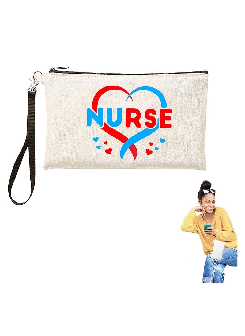 PRINTSHOP4ME Nurse Appreciation Gift - Cosmetic Bag - Multi Purpose Full Zipper Pouch with Funny Designs Print - Nursing Supplies and Practitioner Gifts - Survival kit (Design 3)  - Image 5