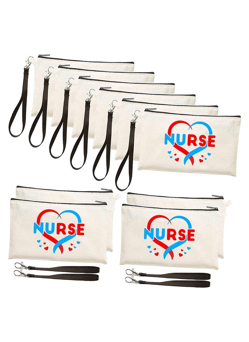 PRINTSHOP4ME Nurse Appreciation Gift - Cosmetic Bag - Multi Purpose Full Zipper Pouch with Funny Designs Print - Nursing Supplies and Practitioner Gifts - Survival kit (Design 3)  - Image 2