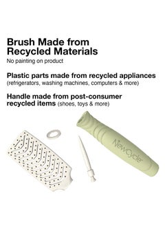 Olivia Garden Newcycle Vented Scalphugging Hair Brush With Ionic Bristles And Made From 100% Recycled Material (Except Bristles)  - Image 2