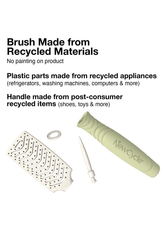 Olivia Garden - Newcycle Vented Scalphugging Hair Brush With Ionic Bristles And Made From 100% Recycled Material (Except Bristles) - Image 1