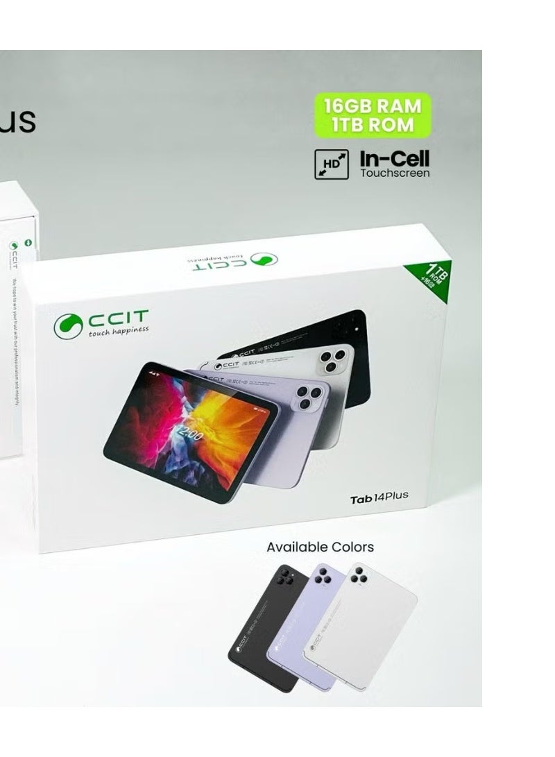 CCIT Tab 14 Plus 10.1" Android 13 Tablet | 16-Core CPU | Dual SIM 5G | FHD Display - Image 4