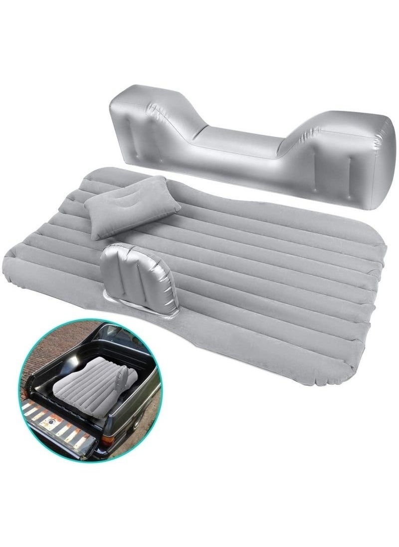 ELTRAZONE - ELTRAZONE Car Air Mattress Travel Inflatable Back Seat Air Bed Cushion with Auto Pump and Two Pillows, Portable Camping Vacation Rest Sleeping Pad Fits Universal SUV Truck Minivan Separable Extended - Image 1