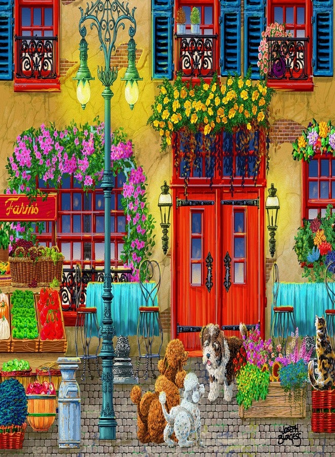 Mulic Artist Joseph Burgess - 300 Piece Puzzles for Adults - Fall Joy in The Town - Jigsaw Puzzles Large Piece - Very Hungry - Image 1