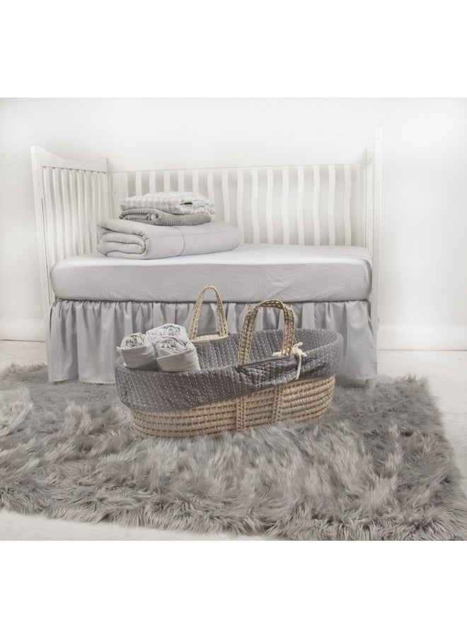 Tadpoles Tadpoles Popcorn Plush Sherpa Baby Blanket - Grey | 30" x 40" | Made of 100% Polyester | Soft, Breathable & Durable | Ideal as a Baby Swaddle Blanket, Crib Blanket, Receiving Blanket & More  - Image 2