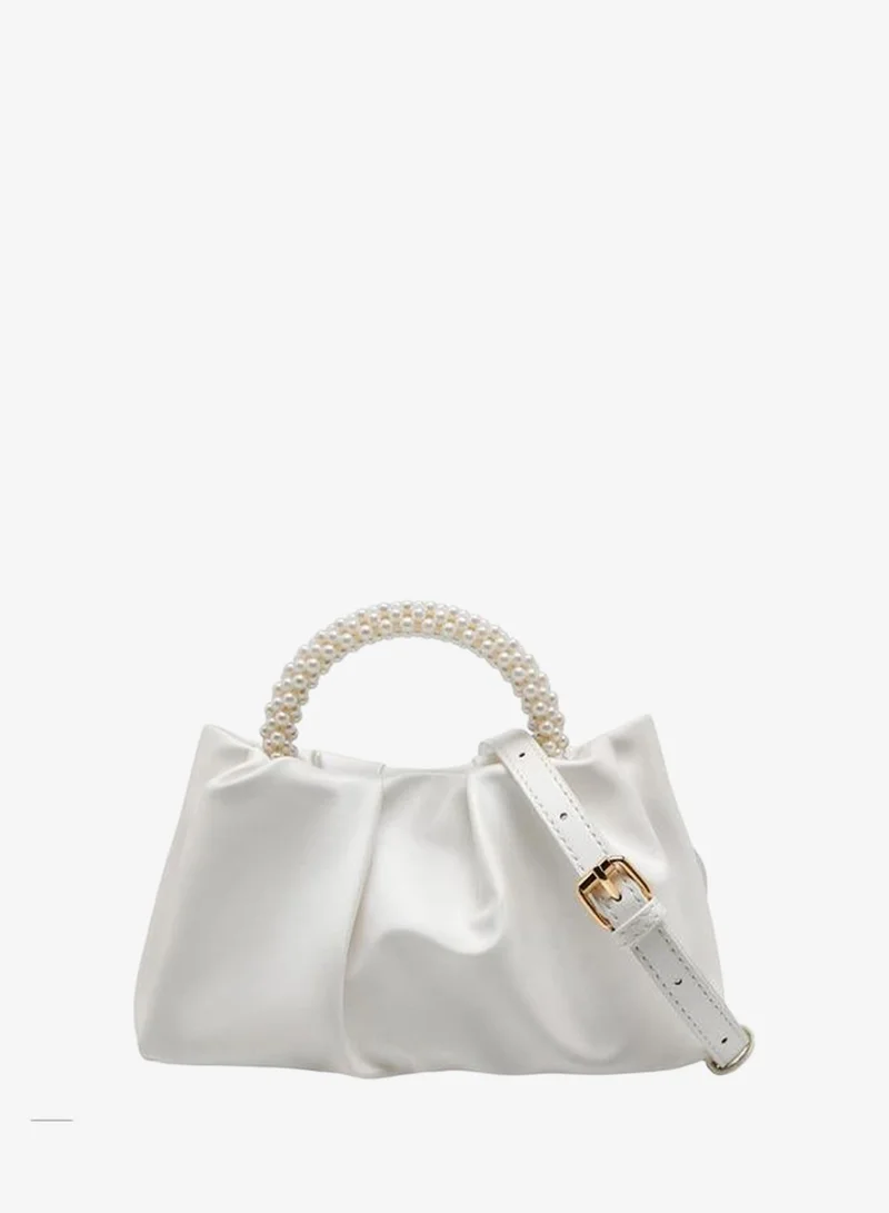 Flora Bella By Shoexpress Pleated Crossbody Bag with Detachable Strap