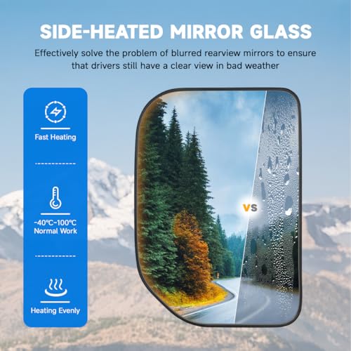 lasancamila Outside Heated Mirror Glass Driver Side Compatible With Toyota FJ Cruiser 2007-2014, OEM Replace# 8796135870 - Image 5