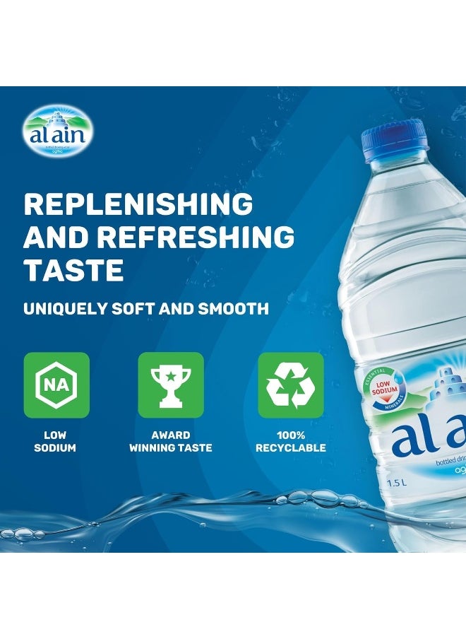 Al Ain Al Ain Water 1.5L, Pack of 12, Low Sodium Water, Balanced Mineral Composition Nourishing Al Ain Water  - Image 3