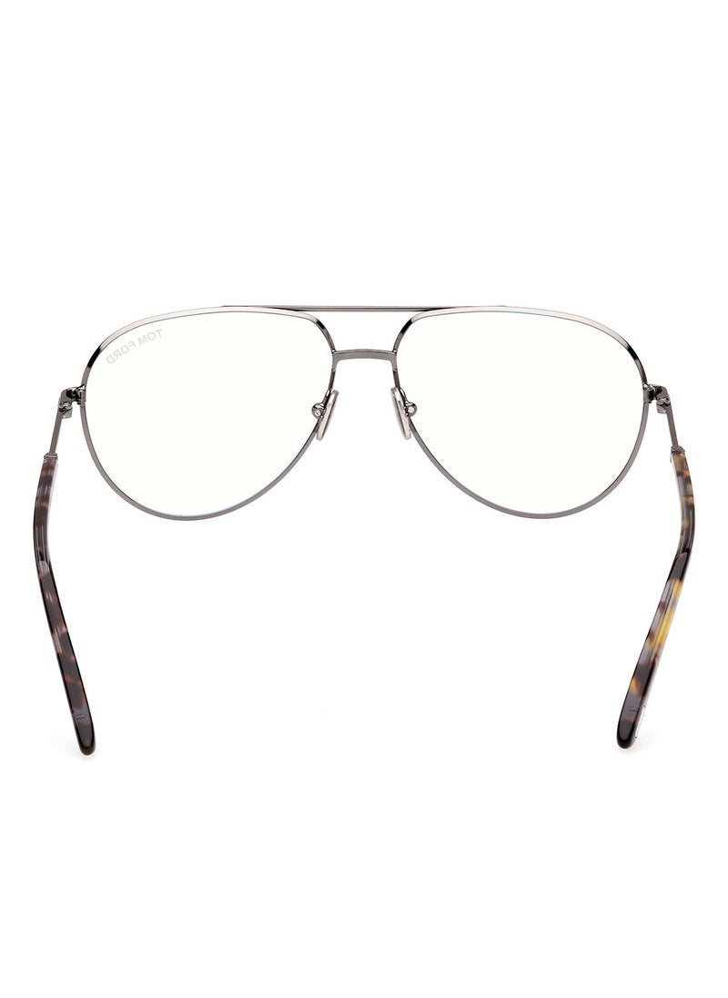 TOM FORD - Men's Pilot Shape Resin Eyeglass Frames - FT5829-B00857 - Lens Size: 57 Mm - Image 1