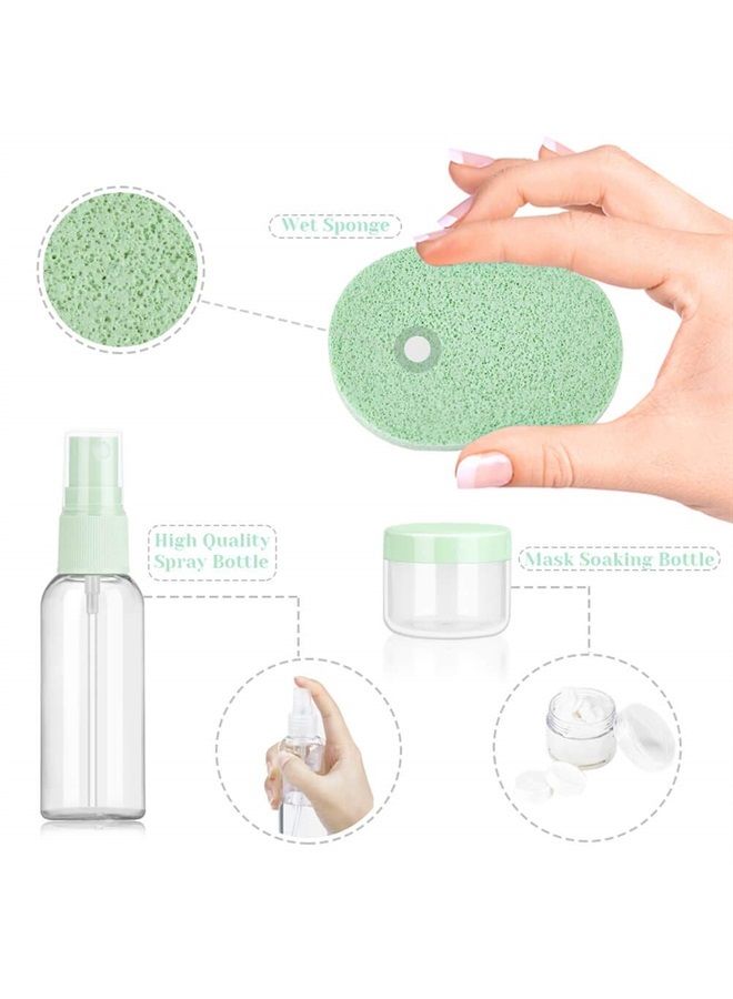 Beauticom Face Mask Mixing Bowl Set, Anezus 11 Pcs DIY Facemask Mixing Tool Kit with Facial Mask Bowl Stick Spatula Silicone Brush Spray Bottle Puff Soaking Bottle Gauges - Image 5