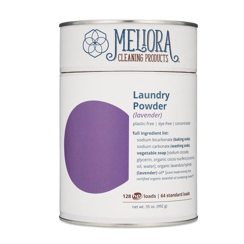 Meliora Cleaning Products Laundry Powder Detergent (128 HE Loads), Lavender - Image 1