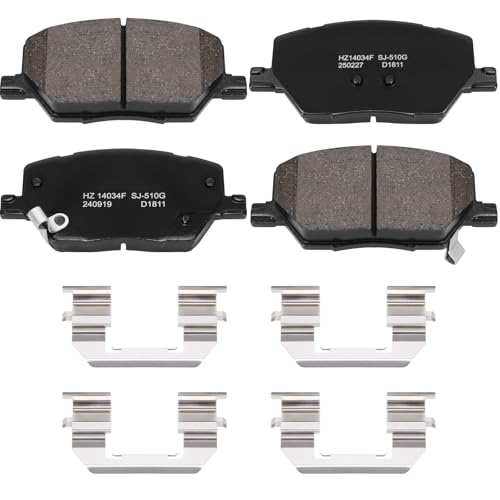 HECHENQICHE D1811 Front Ceramic Brake Pads Kit Fit For Jeep Renegade 2015-2021, For Jeep Compass 2017-2022, For Fiat 500X 2016-2021 - Image 1