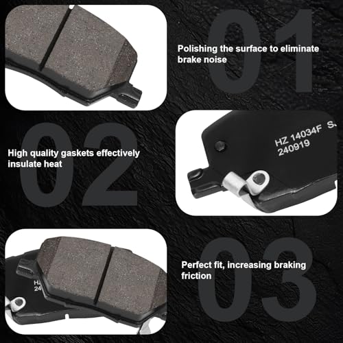 HECHENQICHE D1811 Front Ceramic Brake Pads Kit Fit For Jeep Renegade 2015-2021, For Jeep Compass 2017-2022, For Fiat 500X 2016-2021 - Image 4