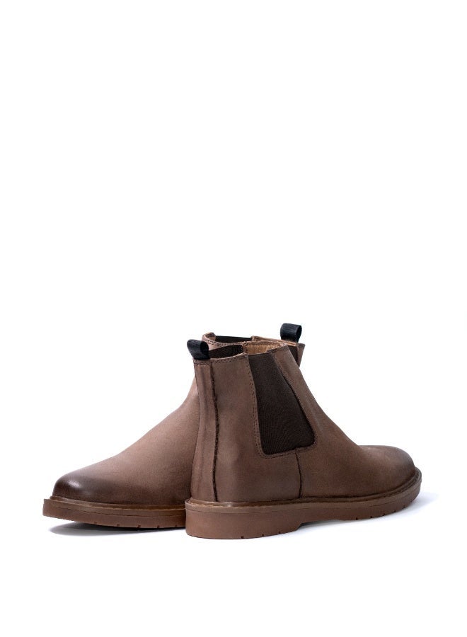 Levent Men Genuine Leather Half Boot - Sand - Image 2