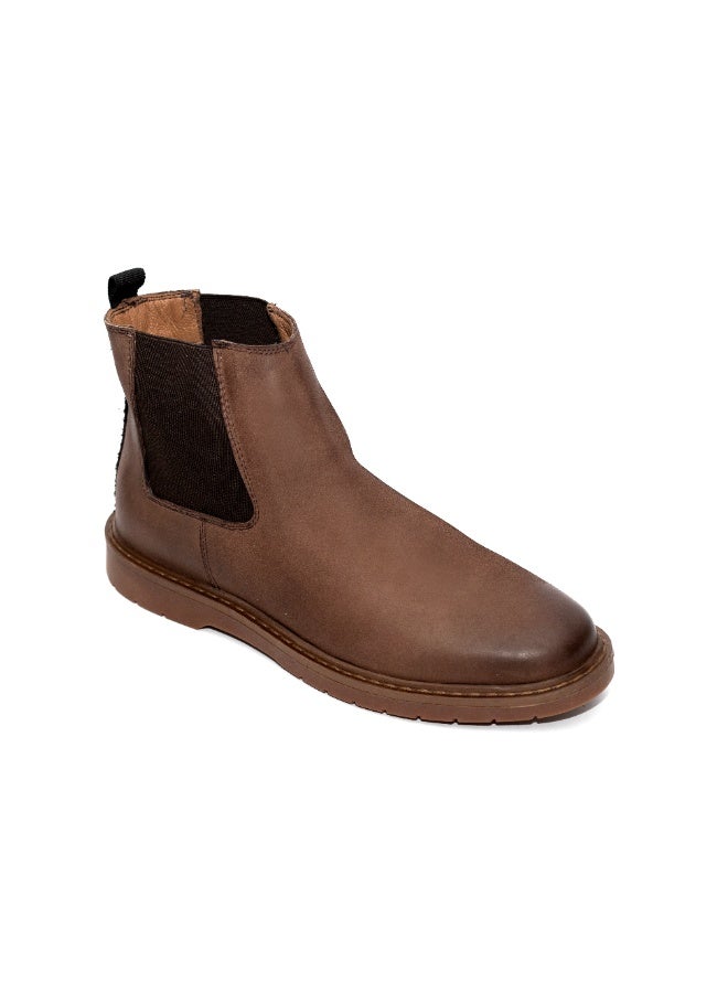 Levent Men Genuine Leather Half Boot - Sand - Image 1