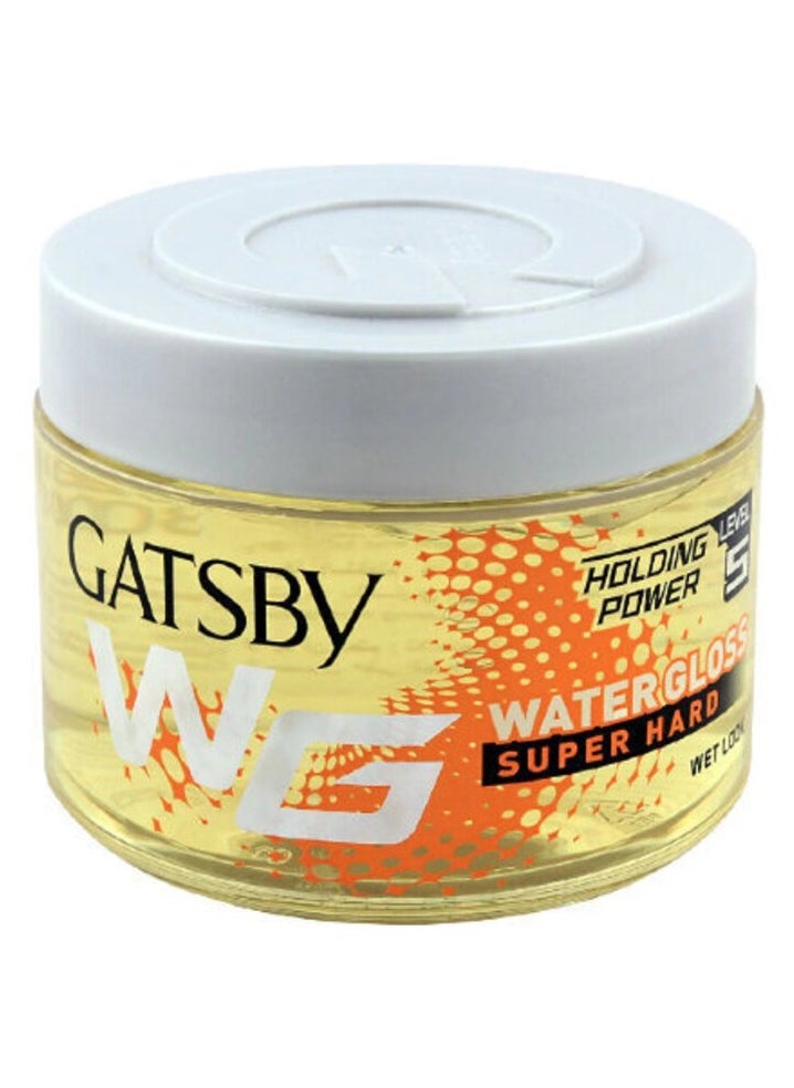 GATSBY - Hair Gel Water Gloss 150 g Super Hard Yellow - Image 1