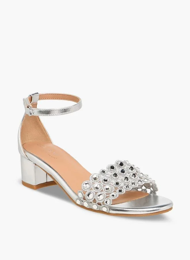 سيليست صنادل بكعب عريض بحزام للكاحل للبنات - تشكيلة رمضان